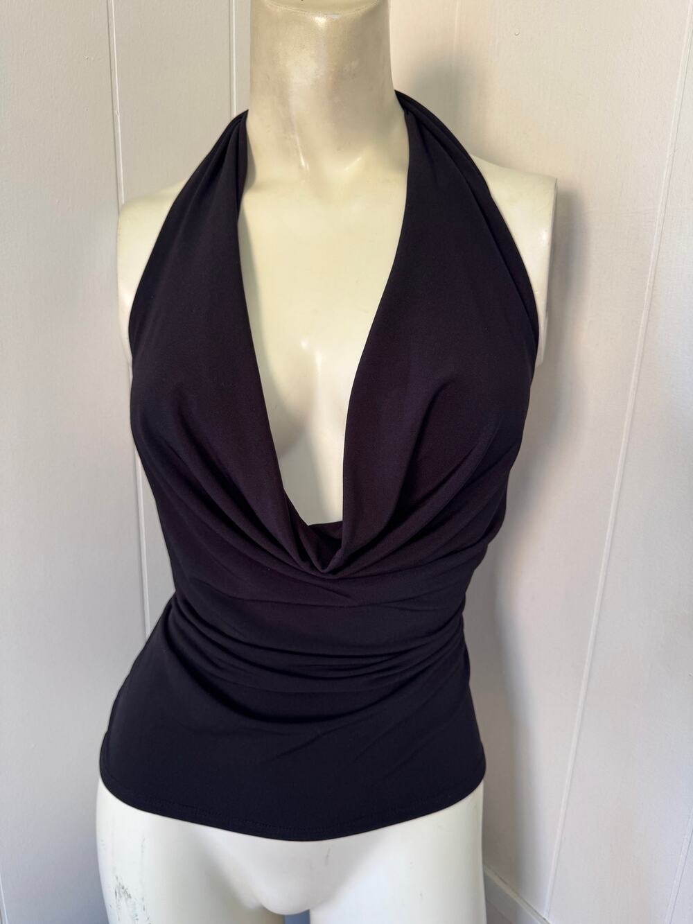 Silence + Noise Coyote Cowl Neck Halter Top, size XL